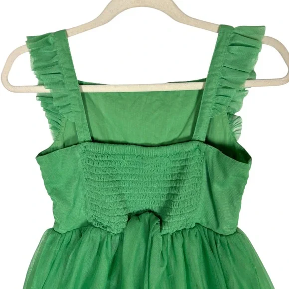 Mini Boden Girls Embellished Floral Applique Tulle Dress Size 6-7Y Party Fairy - Picture 6 of 9